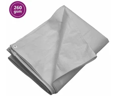 Tentas, pilkos spalvos, 6x8m, 260g/m²