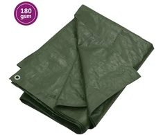 Tentas, žalios spalvos, 4x5m, 180g/m², HDPE