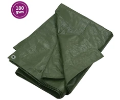 Tentas, žalios spalvos, 4x6m, 180g/m², HDPE