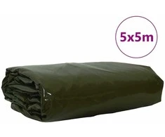 Tentinis audinys 650g / m² Alyvuogių žalia 5 x 5 m