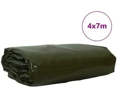 Tentinis audinys 650g / m² Alyvuogių žalia 4 x 7 m