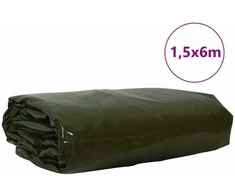 Tentinis audinys 650g / m² Alyvuogių žalia 1,5 x 6 m