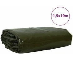 Tentinis audinys 650g / m² Alyvuogių žalia 1,5 x 10 m