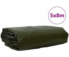 Tentinis audinys 650g / m² Alyvuogių žalia 5 x 8 m