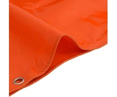 Tentinis audinys 650g / m² Oranžinė 3 x 6 m Drobė su PVC danga