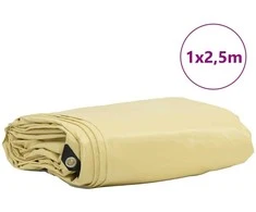 Tentinis audinys 650g / m² Smėlio 1 x 2,5 m Drobė su PVC danga
