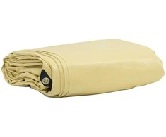 Tentinis audinys 650g / m² Smėlio 1,5 x 6 m Drobė su PVC danga