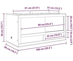 Terariumas Ruda 100 x 50 x 50 cm OSB