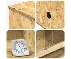 Terariumas Ruda 50 x 50 x 100 cm OSB