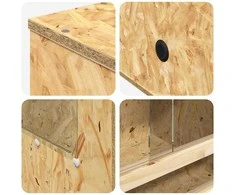 Terariumas Ruda 50 x 50 x 130 cm OSB