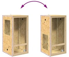 Terariumas Ruda 50 x 50 x 150 cm OSB