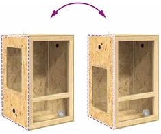 Terariumas Ruda 50 x 50 x 80 cm OSB