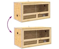 Terariumas Ruda 80 x 40 x 40 cm OSB
