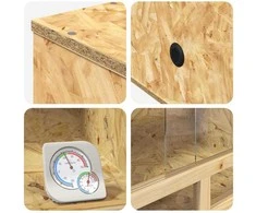 Terariumas Ruda 80 x 40 x 90 cm OSB