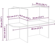 Terariumo bazė Ruda 80 x 50 x 50 cm OSB