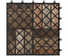 Terasinė Plytelė 10 pcs Pilka 30 x 30 cm