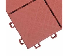 Terasinė Plytelė 10 pcs Raudona 30,5 x 30,5 x 2,2 cm