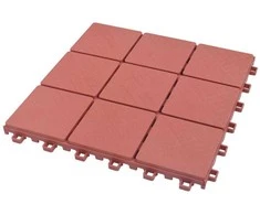 Terasinė Plytelė 10 pcs Raudona 30,5 x 30,5 x 2,2 cm