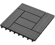 Terasinė Plytelė 11 pcs Pilka 30 x 30 cm MPK
