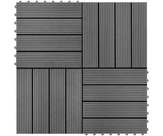 Terasinė Plytelė 11 pcs Pilka 30 x 30 cm MPK