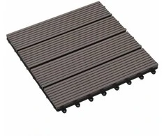 Terasinė Plytelė 11 pcs Tamsiai rudas 30 x 30 cm MPK