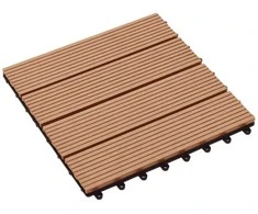Terasinė Plytelė 11 pcs Tikmedis 30 x 30 cm MPK
