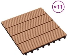Terasinė Plytelė 11 pcs Tikmedis 30 x 30 cm MPK