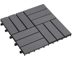 Terasinė Plytelė 20 pcs Pilka 30 x 30 cm