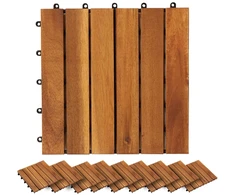 Terasinė Plytelė 20 pcs Ruda 30 x 30 cm Akacijos kietasis medis