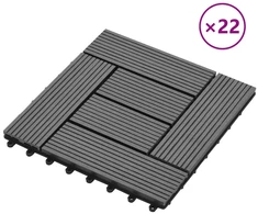 Terasinė Plytelė 22 pcs Pilka 30 x 30 cm MPK