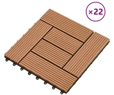 Terasinė Plytelė 22 pcs Ruda 30 x 30 cm MPK