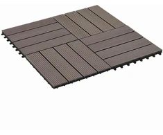 Terasinė Plytelė 22 pcs Tamsiai rudas 30 x 30 cm MPK