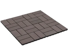 Terasinė Plytelė 22 pcs Tamsiai rudas 30 x 30 cm MPK