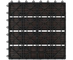 Terasinė Plytelė 22 pcs Tamsiai rudas 30 x 30 cm MPK
