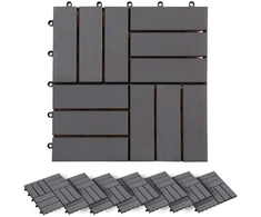 Terasinė Plytelė 30 pcs Pilka 30 x 30 cm
