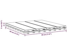 Terasinė Plytelė 3D dizainas 11 pcs Pilka 30 x 30 cm MPK