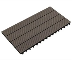 Terasinė Plytelė 6 pcs Tamsiai rudas 60 x 30 cm MPK
