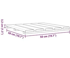 Terasinė Plytelė 6 pcs Žalia 50 x 50 cm Žalia impregnuota pušis