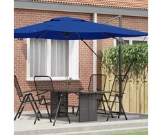 Roma Parasol Mėlyna 286 x 284 x 265 cm Aliuminis ir poliesteris