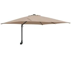 Sodo skėtis Taupe 248,5 x 247,5 x 160 cm Poliesteris ir plienas