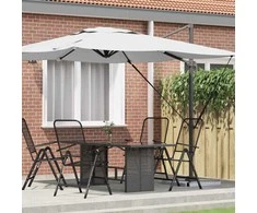 Roma Parasol Smėlio 286 x 284 x 265 cm Aliuminis ir poliesteris