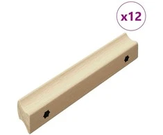 Tiesus rankena 12 pcs Natūralios medienos spalva