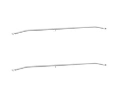 Tentų laikiklis priekaboms 2 pcs Sidabro 130-210 cm Aliuminis