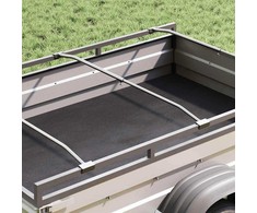 Tentų laikiklis priekaboms 2 pcs Sidabro 100-145 cm Aliuminis