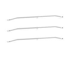 Tentų laikiklis priekaboms 3 pcs Sidabro 100-145 cm Aliuminis