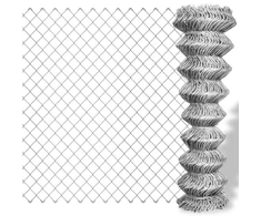 Tinklinė tvora, sidabrinė, 15x1,5m, galvanizuotas plienas