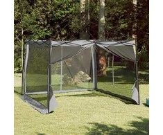 Vidinė palapinė Pilka ir oranžinė 303 x 303 x 196 cm tafta