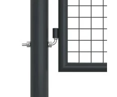 Tinkliniai sodo vartai, pilki, 400x175cm, galvanizuotas plienas