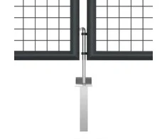 Tinkliniai sodo vartai, pilki, 400x175cm, galvanizuotas plienas