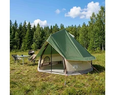 Tipi palapinė 4 asmeniui Žalia Poliesteris ir plienas